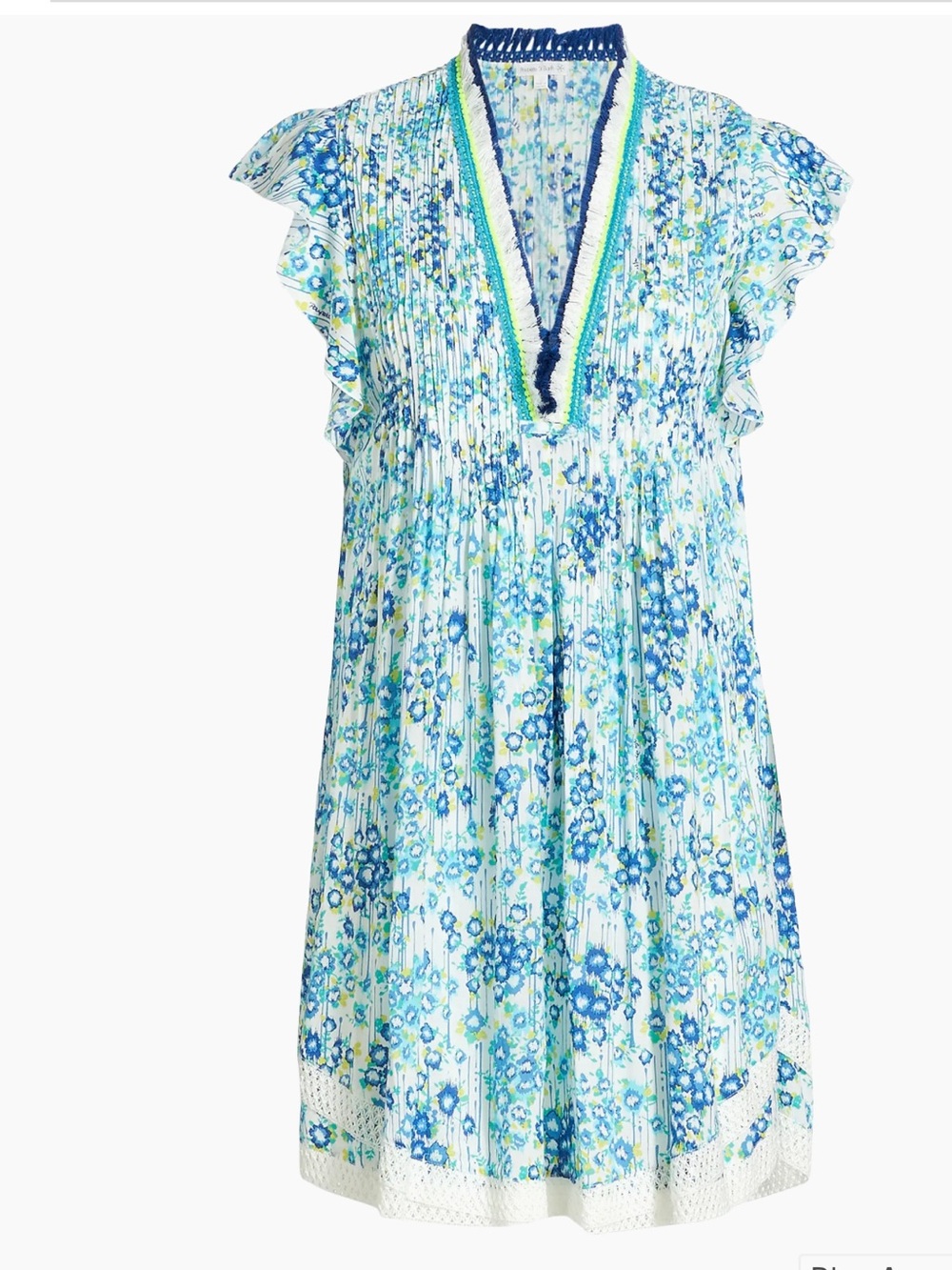 Poupette St Barth
Sasha Crochet-Trim V-Neck Minidress